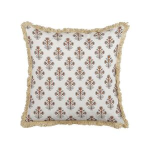 Beliani DEKORATIVNÍ POLŠTÁŘ Světle béžový 45/45 cm Omorika obraz