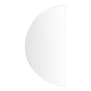 Beliani KOUPELNOVÉ ZRCADLO s LED osvětlením půlkulaté 50/100 cm Loue obraz