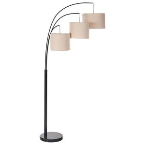 Beliani STOJACÍ LAMPA Béžová/Černá Caroni obraz