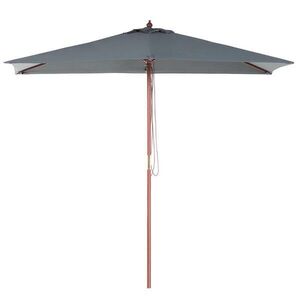 Beliani SLUNEČNÍK tmavě šedý 195/144/244 cm Flamenco obraz