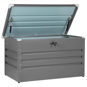 Beliani ÚLOŽNÝ BOX NA POLSTROVÁNÍ Ocel šedý 100/62 cm Cebrosa obraz
