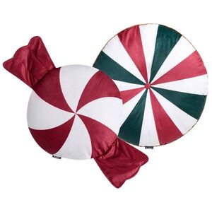 Beliani DEKORATIVNÍ polštář sada 2 ks Bílý 55/55 cm Twirl Treats obraz