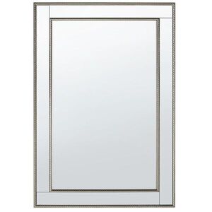 Beliani NÁSTĚNNÉ ZRCADLO zlato-stříbrná obdélníkové 60/90 cm Fenioux obraz