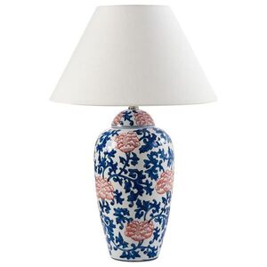 Beliani STOLNÍ LAMPA Bílá Verusa obraz