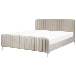 Beliani ČALOUNĚNÁ POSTEL 180/200 cm Taupe Lunan obraz