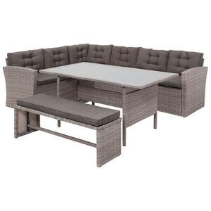 Beliani LOUNGE SADA 8-místná šedá Viterbo obraz