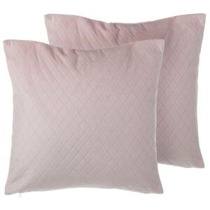 Beliani DEKORATIVNÍ POLŠTÁŘ sada 2 ks Růžový 45/45 cm Pasque obraz