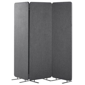 Beliani KANCELÁŘSKÝ DĚLICÍ PANEL 184/184 cm Šedý Standi obraz