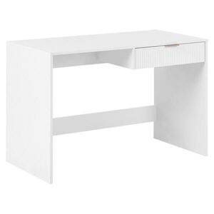 Beliani PSACÍ STŮL Bílý 120/60 cm Lutetia obraz