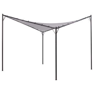 Beliani PERGOLA Ocel šedá 300/300 cm Aventine obraz