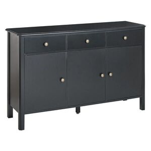 Beliani SIDEBOARD se 3 dveřmi Černý Olate obraz