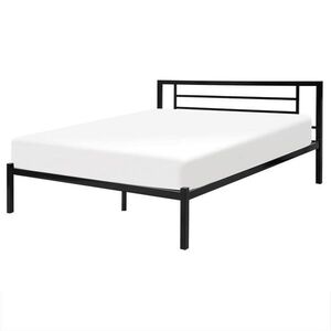 Beliani KOVOVÁ POSTEL 160/200 cm Černá Cusset obraz