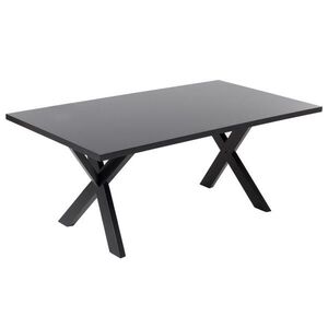 Beliani JÍDELNÍ STŮL 180/100/75 cm Černý Obdélníkový Lisala obraz