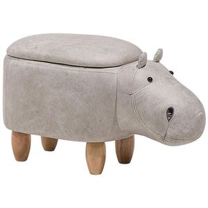 Beliani STOLIČKA VE TVARU ZVÍŘÁTKA Hippo 60/32/35 cm obraz
