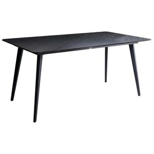 Beliani ZAHRADNÍ STŮL 160/90 cm Kámen Černý Mramor Rodallo obraz