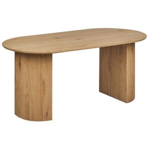 Beliani JÍDELNÍ STŮL Světle hnědý 180/90 cm Savory obraz
