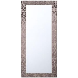 Beliani NÁSTĚNNÉ ZRCADLO hnědé obdélníkové 50/130 cm Marans obraz
