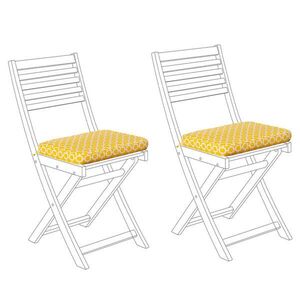 Beliani SEDACÍ POLŠTÁŘ Žlutý 29 x 38 cm Fiji obraz