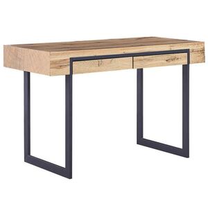 Beliani PSACÍ STŮL světlejší Odstín dřeva/černý 120/55/76 cm Vida obraz