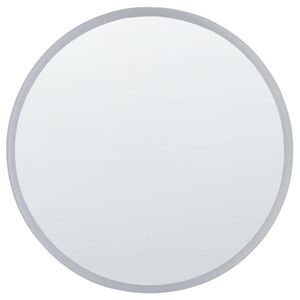 Beliani KOUPELNOVÉ ZRCADLO s LED osvětlením kulaté 79 cm Deauville obraz