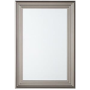 Beliani NÁSTĚNNÉ ZRCADLO stříbrné obdélníkové 61/91 cm Chatain obraz