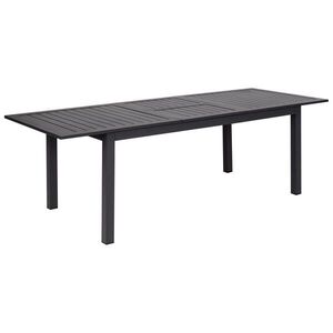 Beliani ZAHRADNÍ STŮL 180-240/90 cm Plast Tmavě šedý Skaloma obraz
