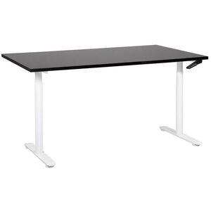 Beliani VÝŠKOVĚ NASTAVITELNÝ Psací stůl Manuell 160/72 cm Černý Destin IV obraz