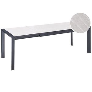 Beliani ZAHRADNÍ STŮL Vysunovací 160/220-90 cm Béžový Binasco obraz