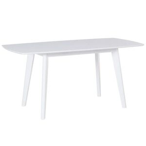 Beliani JÍDELNÍ STŮL 120-160/80/75 cm Bílý Obdélníkový Sanford obraz