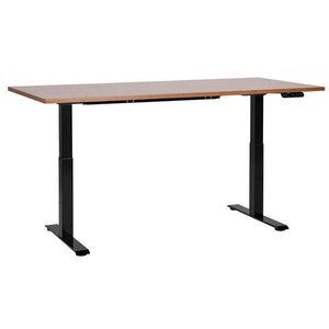 Beliani PSACÍ STŮL hnědočerný 160/72 cm elektrický výškově nastavitelný Destin III obraz