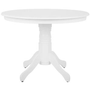 Beliani JÍDELNÍ STŮL 100/100/76 cm Bílý Kulatý Akron obraz