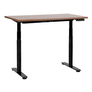 Beliani PSACÍ STŮL hnědočerný 120/72 cm elektrický výškově nastavitelný Destin IV obraz