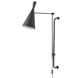 Beliani NÁSTĚNNÁ LAMPA Černá Marisa obraz