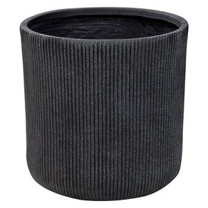 Beliani KVĚTINÁČ grafitově šedý kulatý 45/45/45 cm Oreoi obraz