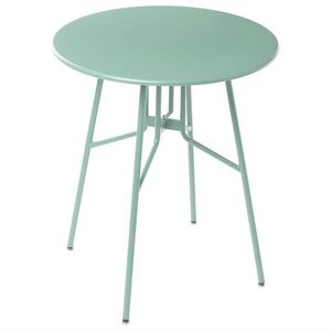 Beliani BISTRO STOLEK 64/64 cm Kov Světle zelený Taltal obraz