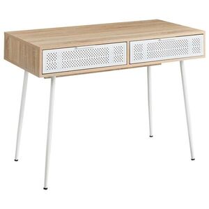 Beliani PSACÍ STŮL Světle hnědý 110/52 cm Chula obraz