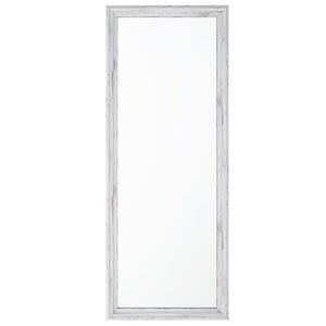 Beliani NÁSTĚNNÉ ZRCADLO bílé/Holzoptik obdélníkové 50/130 cm Benon obraz