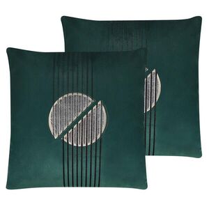 Beliani DEKORATIVNÍ POLŠTÁŘ sada 2 ks Smaragdově zelený 45/45 cm Ceropegia obraz
