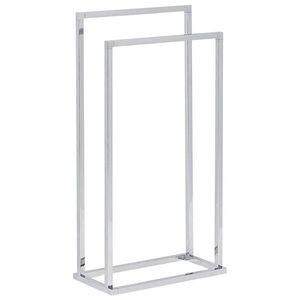 Beliani STOJAN NA RUČNÍKY Ocelově stříbrná 45x85 cm Recreo obraz