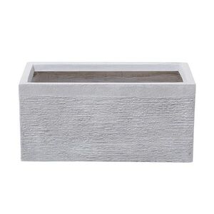 Beliani KVĚTINÁČ bílý obdélníkový 50/23/24 cm Myra obraz