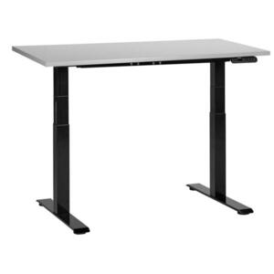 Beliani PSACÍ STŮL šedočerný 120/72 cm elektrický výškově nastavitelný Destin III obraz