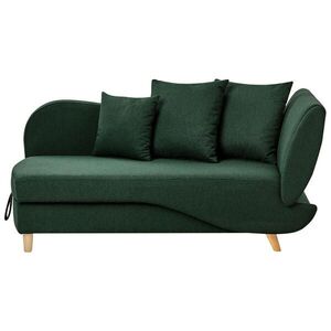 Beliani ČALOUNĚNÉ lehátko chaise longue pravostranné Zelené Meri obraz