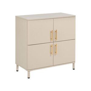 Beliani SIDEBOARD se 4 dveřmi Kov Béžový Ombura obraz