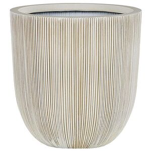 Beliani KVĚTINÁČ béžový/bílý kulatý 44/44/48 cm Chios obraz