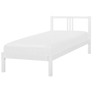 Beliani POSTEL s roštem 90/200 cm Bílá Vannes obraz