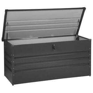 Beliani ÚLOŽNÝ BOX NA POLSTROVÁNÍ Ocel grafitově šedý 132/62 cm Cebrosa obraz