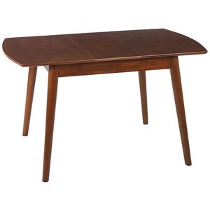 Beliani JÍDELNÍ STŮL 100-130/80/75 cm Tmavě hnědý Obdélníkový Toms obraz