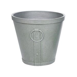Beliani KVĚTINÁČ šedý kulatý 45/45/41 cm Vari obraz
