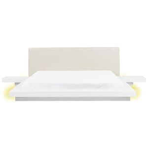 Beliani POSTEL s LED 180x200 cm Bílá Zen obraz