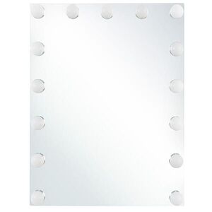 Beliani KOUPELNOVÉ ZRCADLO s LED osvětlením obdélníkové 40/50 cm Lucenay obraz